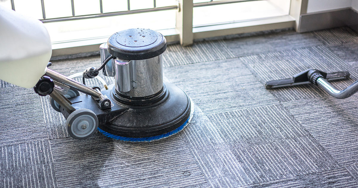 How often should carpets be professionally cleaned?