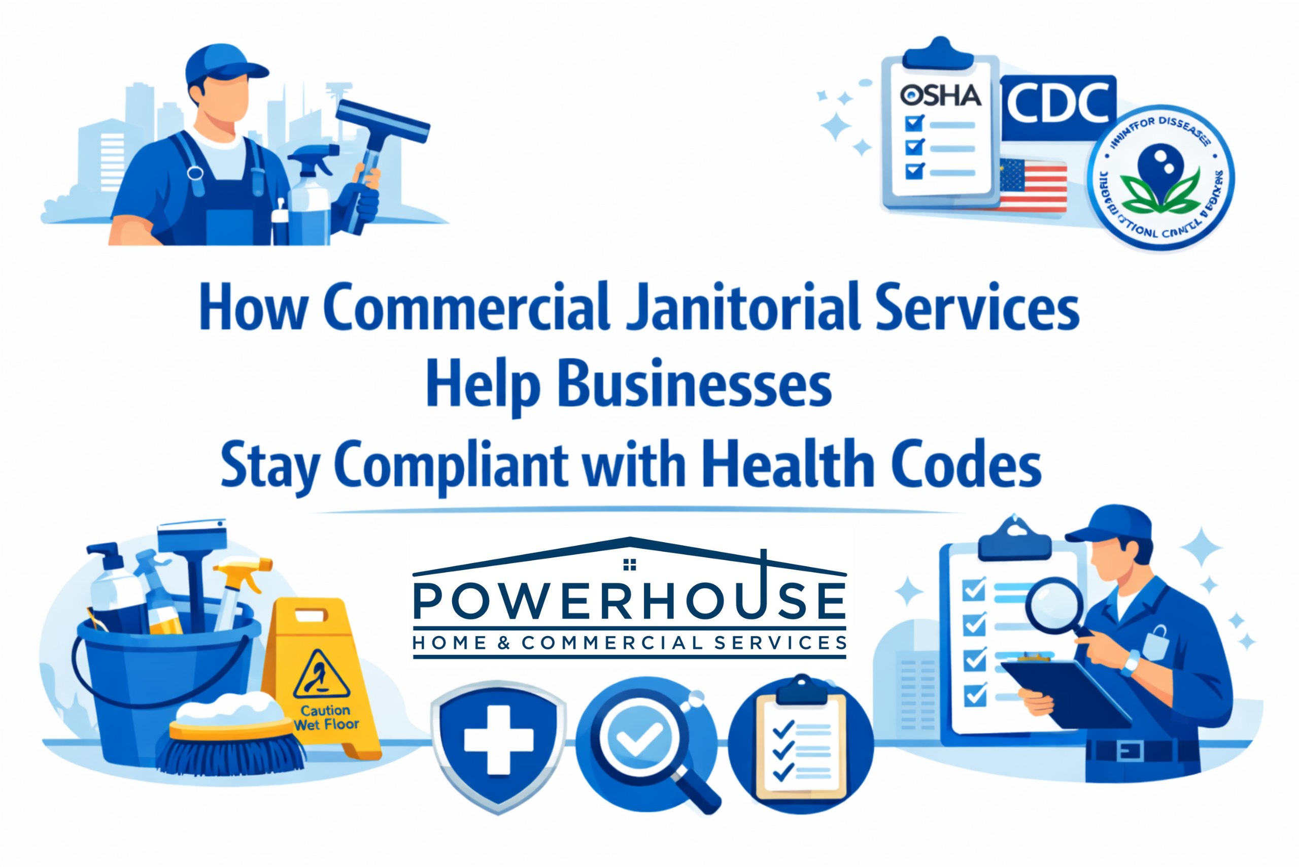 How Commercial Janitorial Services Help Businesses Stay Compliant with Health Codes
